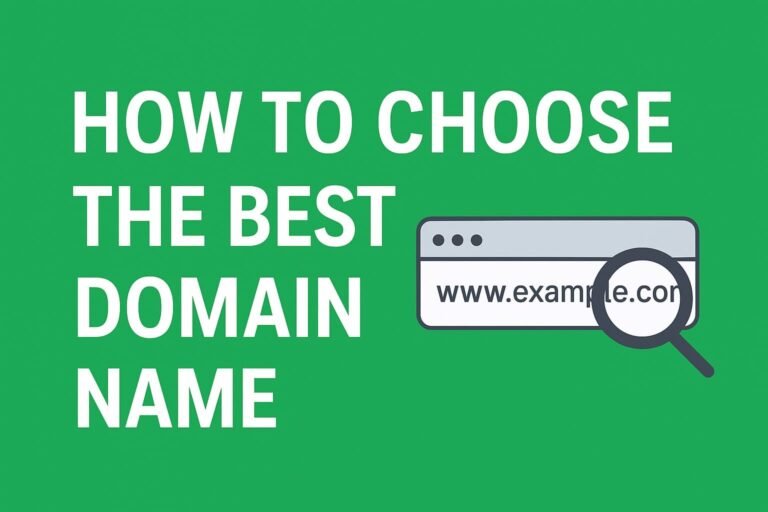 How to Choose the Best Domain Name for Your Website